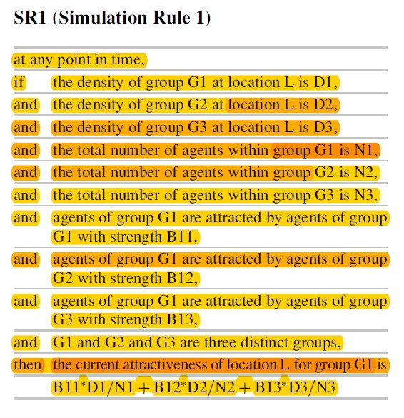 Dynamical Simulation in Criminology, Table 3.1