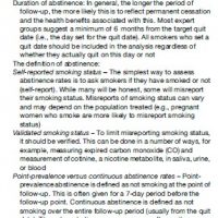 Smoking Cessation Research Paper
